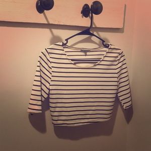 Striped crop top